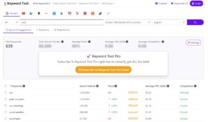 Keyword Tool